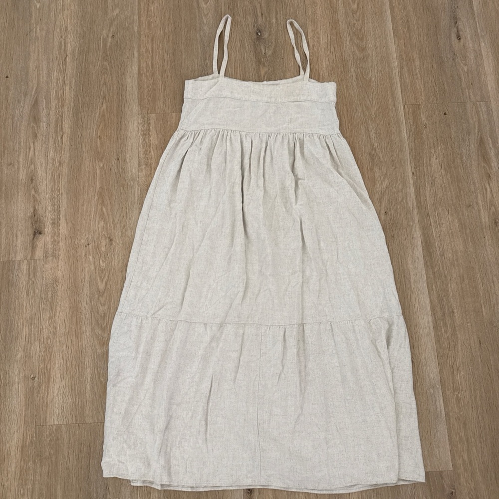 Rachel Pally Beige Spaghetti-Strap Summer Dress XS - Picture 6 of 6